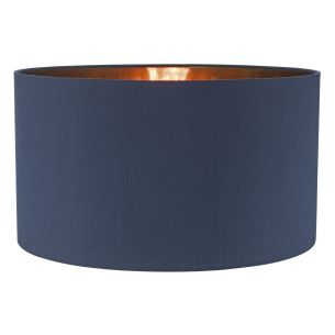 Timon Navy Blue Faux Silk Easy Fit Shade 40cm