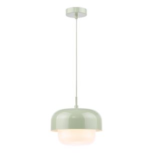 Topanga Pendant Green and Opal Glass