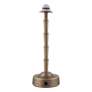 Wyman Rechargeable Table Lamp Antique Bronze Base Only LED