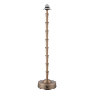 Wyman Rechargeable Table Lamp Antique Bronze Base Only LED