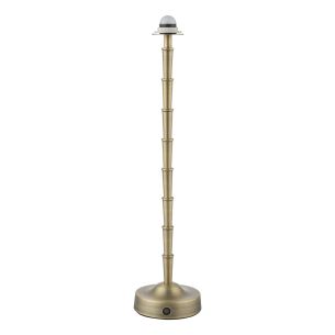 Wyman Large Rechargeable Table Lamp Antique Brass Base Only LED