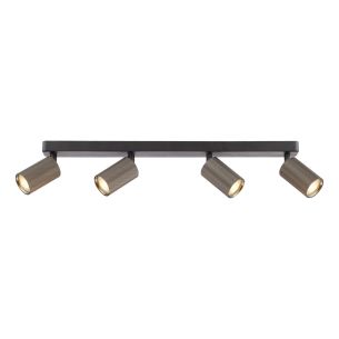 Yamis 4 Light Bar Spotlight Knurled Bronze and Matt Black