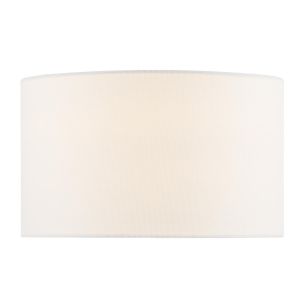 Zorin White Linen Drum Shade 24cm