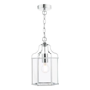 Aled Pendant Polished Chrome and Glass