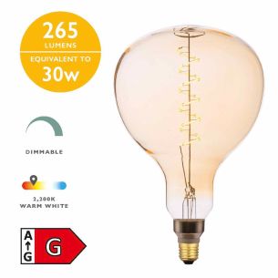 Single Vintage LED ES/E27 GLS Light Bulb (Lamp) 4w 265lm 2200k