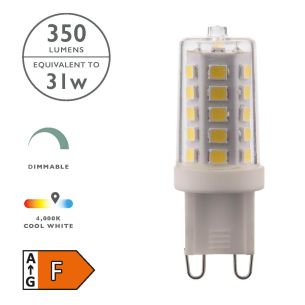 (Pack of 10) LED G9 G9 Light Bulb (Lamp) 3.5w 350lm 4000k