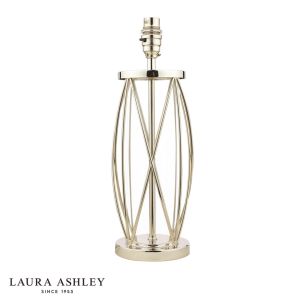 Laura Ashley Beckworth Table Lamp Polished Nickel and Glass Base Only