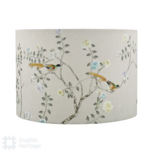 Marble Hill Taupe 100% Cotton Drum Shade 26cm