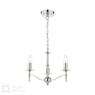 Marble Hill 3 Light Armed Pendant Polished Nickel Fitting Only