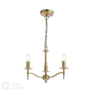 Marble Hill 3 Light Armed Pendant Aged Brass Fitting Only