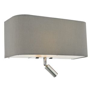 Ronda 3 Light Wall Light Grey With LED Reading Light