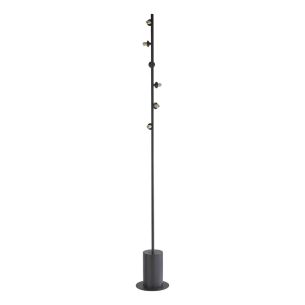 Spiral 6 Light Floor Lamp Matt Black Fitting Only