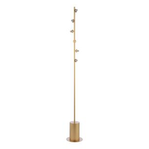Spiral 6 Light Floor Lamp Matt Gold Base Only