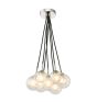 Elpis 7 Light Cluster Pendant Polished Chrome Frame Only