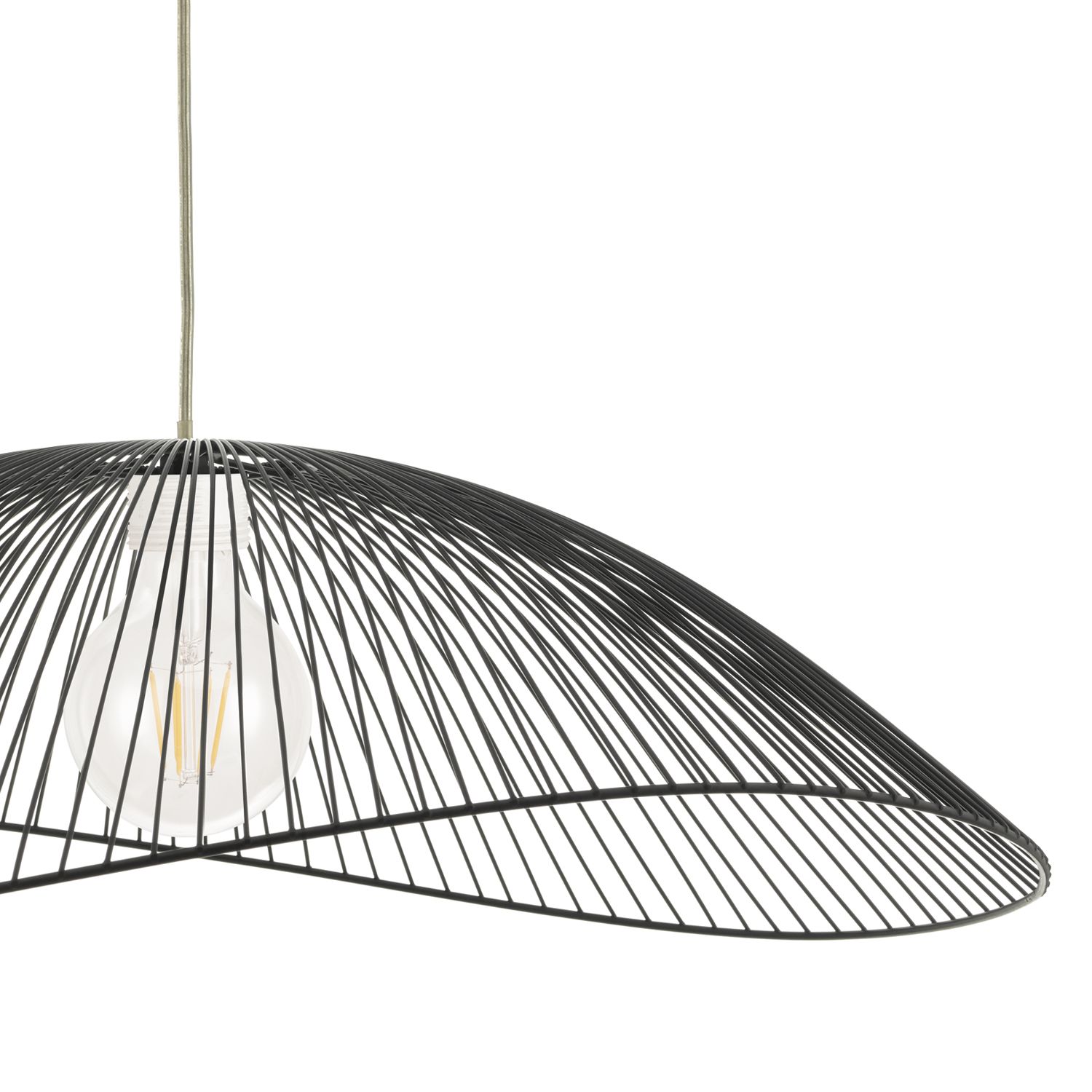 Onza Easy Fit Pendant Black, Chandelier Light Shade Black And White