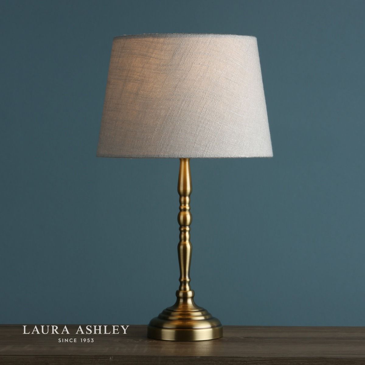 Laura Ashley Corey Antique Brass, Candlestick Table Lamps Uk