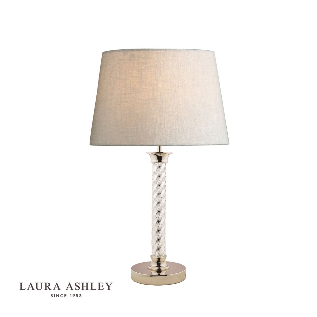 Laura Ashley Louis Twisted Glass, Raymour And Flanigan Table Lamps