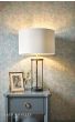 Laura Ashley Harrington Large Table Lamp Matt Black and Glass With Shade