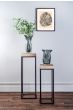 Fabio Plant Stand Oak Effect and Matt Black