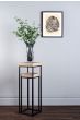 Fabio Plant Stand Oak Effect and Matt Black
