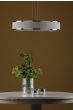 Alvaro 6 Light Pendant Polished Chrome and Ivory With Shade