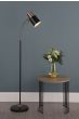 Bond Task Floor Lamp Matt Black and Polished Copper