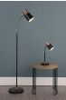 Bond Task Floor Lamp Matt Black and Polished Copper