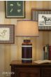 Joules Carlton Table Lamp Red and Matt Antique Brass With Shade