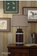 Joules Carlton Table Lamp Red and Matt Antique Brass With Shade
