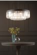 Celeus 8 Light Chandelier Anthracite & Crystal