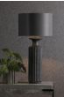 Dugan Table Lamp Black Volcanic Glaze Base Only