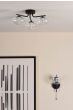 Ede Wall Light Matt Black and Glass