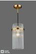 Eltham Pendant Antique Gold and Glass