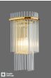 Eltham Wall Light Antique Gold and Glass