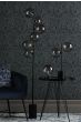 Esben Touch Table Lamp Matt Black With Smoked Dimpled Glass