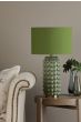 Etzel Table Lamp Green Antique Brass With Shade