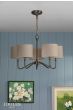 Joules Farley 5 Light Shadelier Satin Bronze With Shade