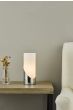 Faris Touch Table Lamp Polished Chrome Opal Glass