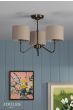 Joules Farley 3 Light Semi-Flush Satin Bronze With Shade