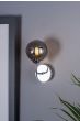 Feya Wall Light Polished Chrome With Smoked Glass