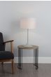 Funchal Table Lamp Matt Grey With Shade
