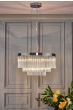 Giovana 5 Light Pendant Glass and Polished Chrome