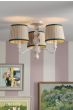Joules Harewood 3 Light Semi-Flush Matt Cream With Shade
