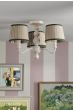 Joules Harewood 3 Light Semi-Flush Matt Cream With Shade