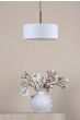Isla 3 Light Pendant Antique Bronze and Ivory Shade 40cm