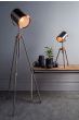 Jake Task Floor Lamp Antique Silver And Copper