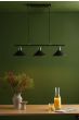 Jalen 3 Light Bar Pendant Graphite Antique Brass