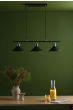 Jalen 3 Light Bar Pendant Graphite Antique Brass