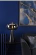 Jensen Table Lamp Smoked Glass Satin Black 