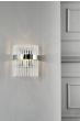 Laura Ashley Alexa Wall Light Glass and Polished Nickel
